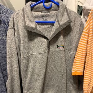 LL Bean men 1/4 zip pullover
